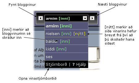 Bloggvina-valmyndin